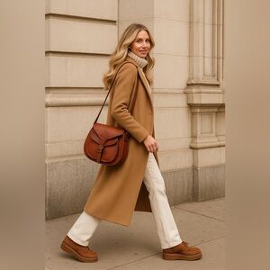 UGG Women’s Suede Platform Oxford Shoes – Chestnut Brown New Without Box Sz 12